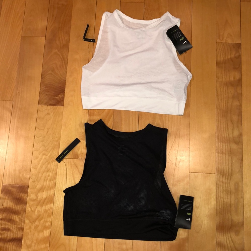 Nike mesh crop tops